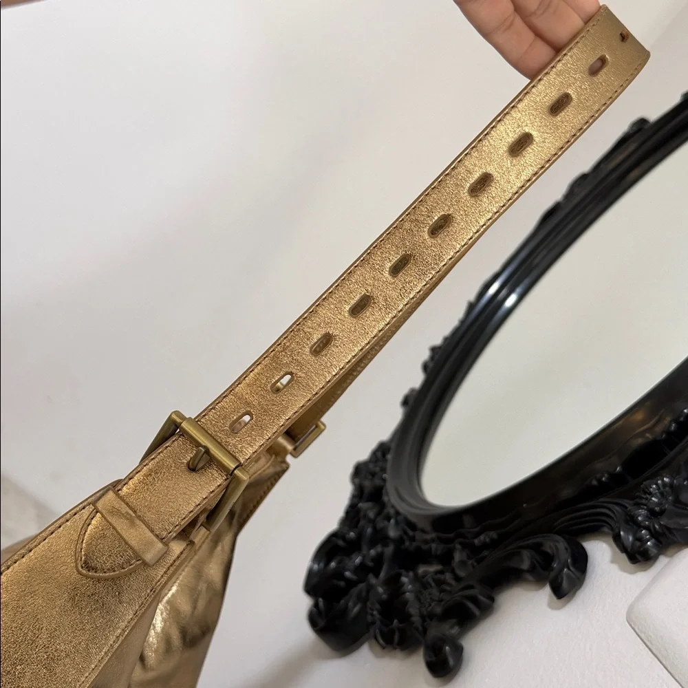 HOBO Gold Metallic Shoulder Bag
